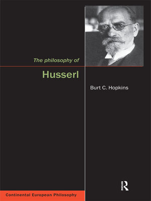 cover image of The Philosophy of Husserl